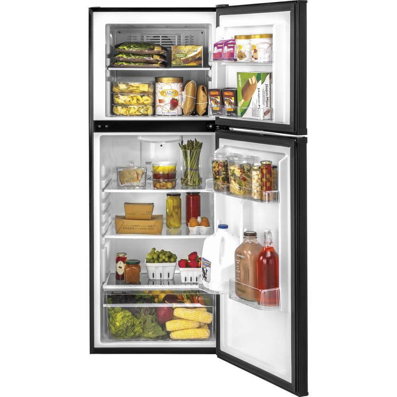 Haier 24-inch, 9.8 cu. ft. Top Freezer Refrigerator HA10TG21SB IMAGE 3