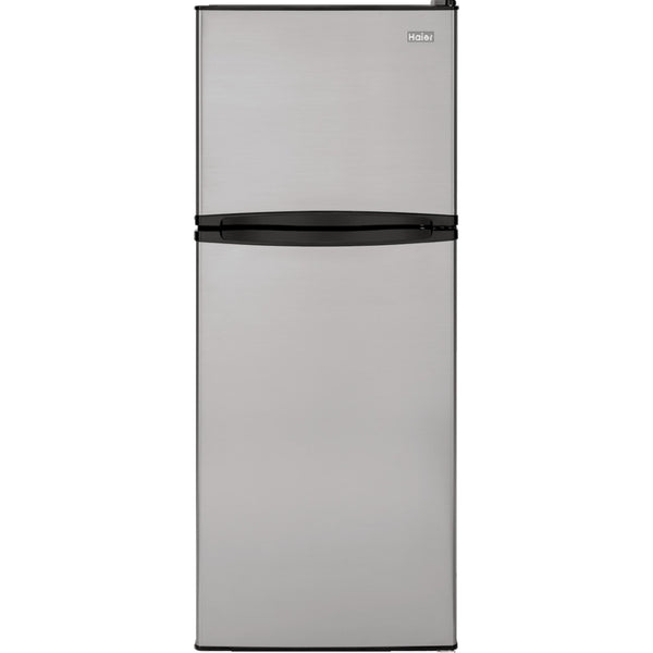 Haier 24-inch, 9.8 cu. ft. Top Freezer Refrigerator HA10TG21SS IMAGE 1