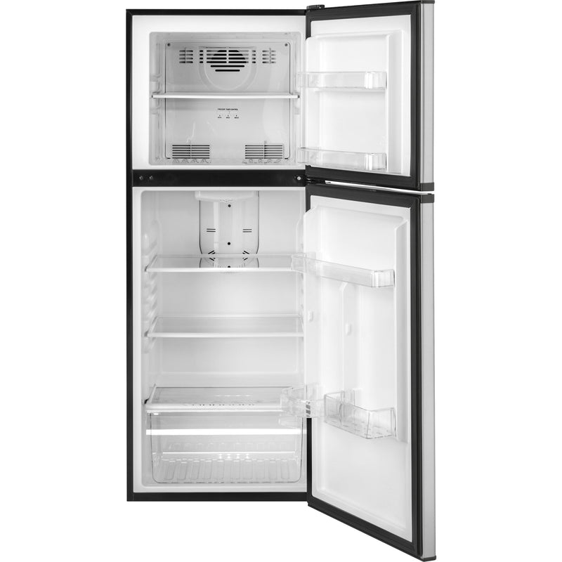 Haier 24-inch, 9.8 cu. ft. Top Freezer Refrigerator HA10TG21SS IMAGE 3