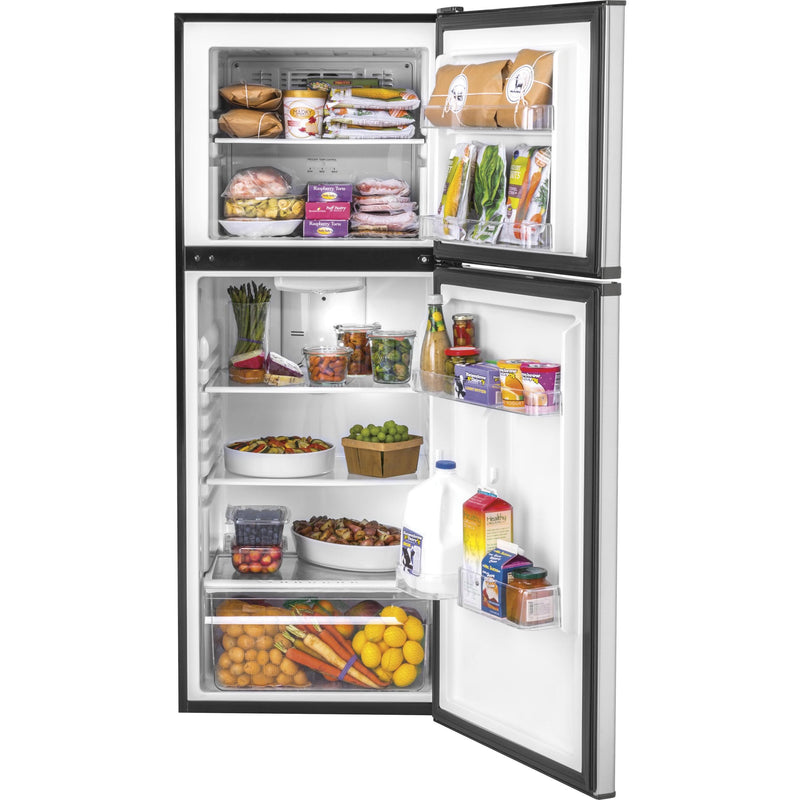 Haier 24-inch, 9.8 cu. ft. Top Freezer Refrigerator HA10TG21SS IMAGE 4
