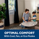 GE 8,000 BTU Smart Electric Window Air Conditioner (White)