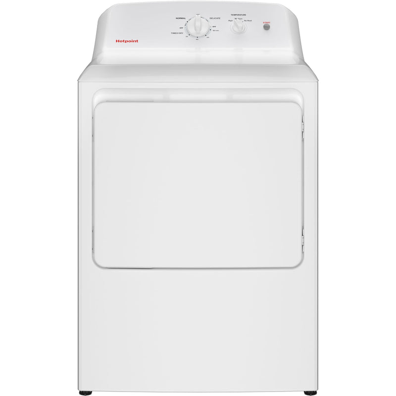 Hotpoint 6.2 cu. ft. Electric Dryer with Reversible Door HTX26EASWWW