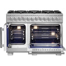 Forno Capriasca 48-inch Freestanding Dual Fuel Range FFSGS6387-48FFSGS638748