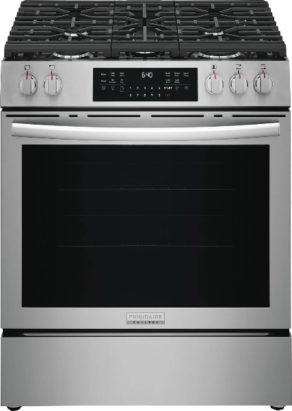 Frigidaire Gallery 30" Gas Range with No Preheat + Air Fry (GCFG3059BF)