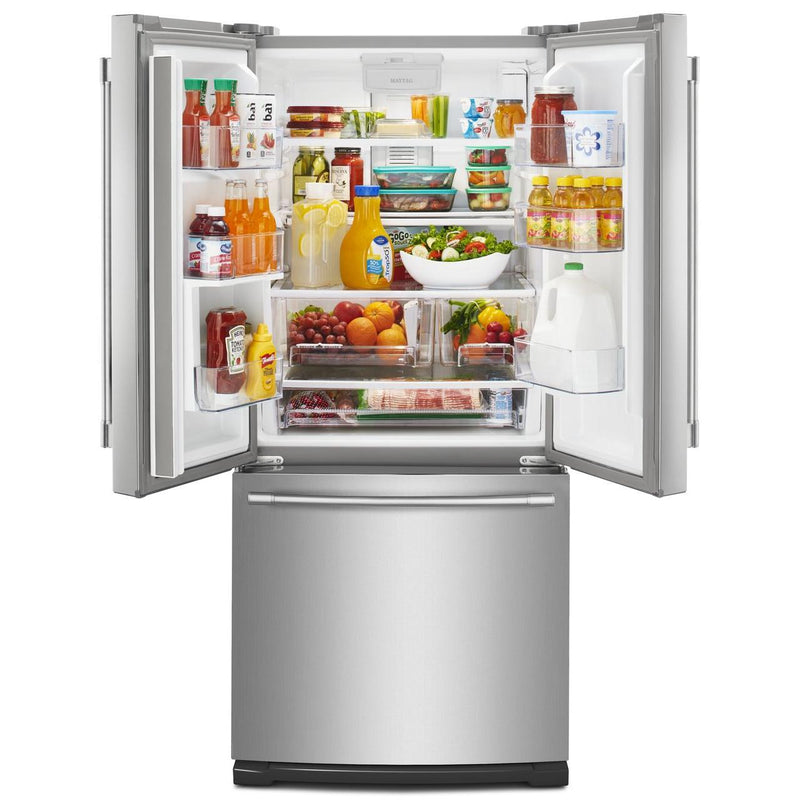 (MFW2055FRZ) Maytag 30-inch, 19.7 cu. ft. French 3-Door Refrigerator with Water Dispenser MFW2055FRZ