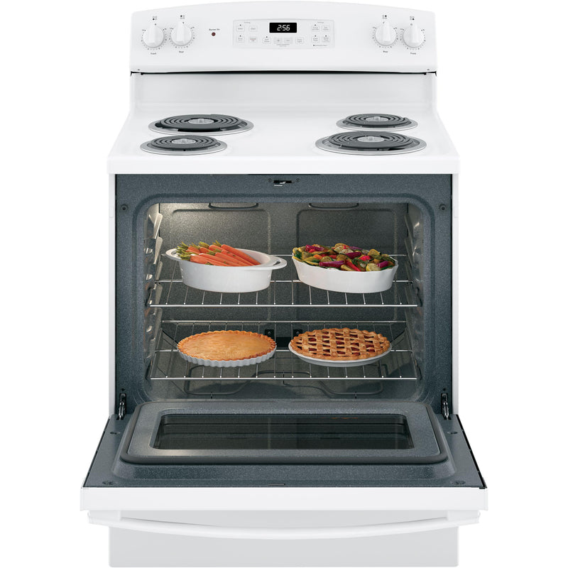 GE 30-inch Freestanding Electric Range JB256DMWW (JB256DMWW)