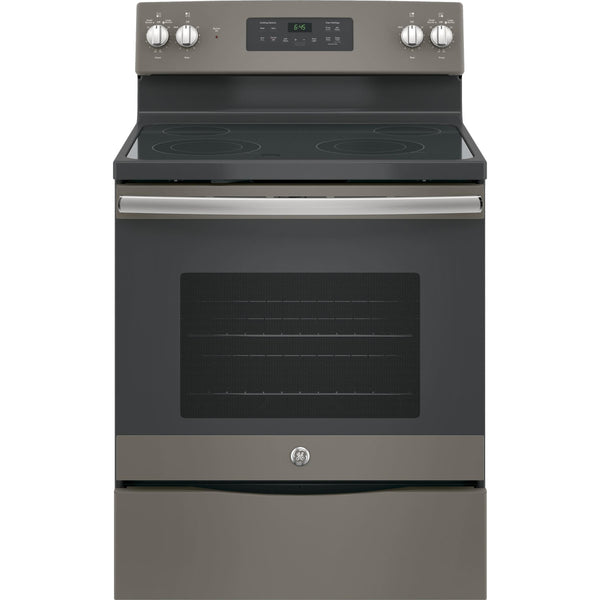GE 30-inch Freestanding Electric Range with Self-Clean Oven JB645DKWW