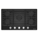 KitchenAid 36-inch Built-in Gas Cooktop with 5 Burners KCGG536PBL (KCGG536PBL)