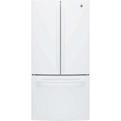 GE 33-inch, 24.8 cu. ft. French 3-Door Refrigerator with Ice and Water GNE25JGKWW IMAGE 1