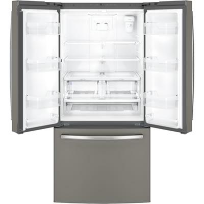 GE 33-inch, 24.8 cu. ft. French 3-Door Refrigerator with Internal Water Dispenser GNE25JMKES IMAGE 5