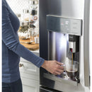 GE Profile 36-inch, 27.8 cu.ft. Freestanding French 3-Door Refrigerator with Keurig® K-Cup® Brewing System (Stainless Steel) PFE28PSKSS (PFE28PSKSS)