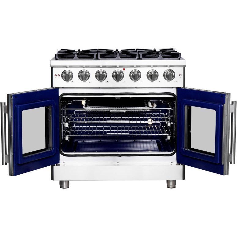 Forno 36-inch Freestanding Dual Fuel Range with True Convection Technology FFSGS6325-36