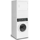Speed Queen Stacked Washer/Dryer Electric Laundry Center ATEE9ASP178TW01SF7007WE