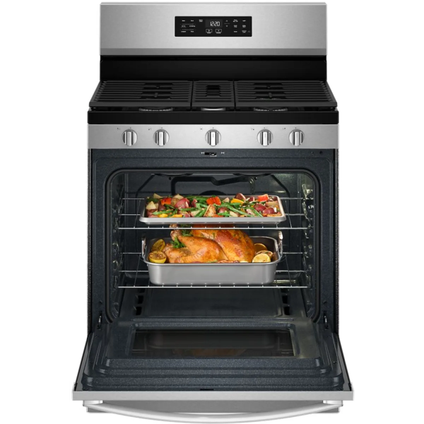 30-inch Gas Range with Air Cooking Technology and Steam Clean (WFGS4530SS)