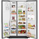 Whirlpool 36-inch, 25.6 cu. ft. Side-by-Side Refrigerator with Ice and Water WRS586FIEM