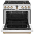 Café 36-inch Freestanding Dual-Fuel Range with 6 Burners C2Y366P4TW2