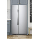 Whirlpool 36-inch, 25.1 cu. ft. Side-By-Side Refrigerator (Fingerprint Resistant Stainless)WRS315SNHM