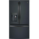 GE Profile 36-inch, 27.8 Cu. Ft. French 3-Door Refrigerator with Keurig® K-Cup® Brewing System (Black Slate) PFE28PELDS (PFE28PELDS)