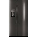 GE Profile 36-inch, 25.3 cu. ft. Side-by-Side Refrigerator with Ice and Water Dispensing System PSE25KBLTS