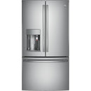 GE Profile 36-inch, 27.8 cu.ft. Freestanding French 3-Door Refrigerator with Keurig® K-Cup® Brewing System PFE28PSKSSPFE28PSKSS