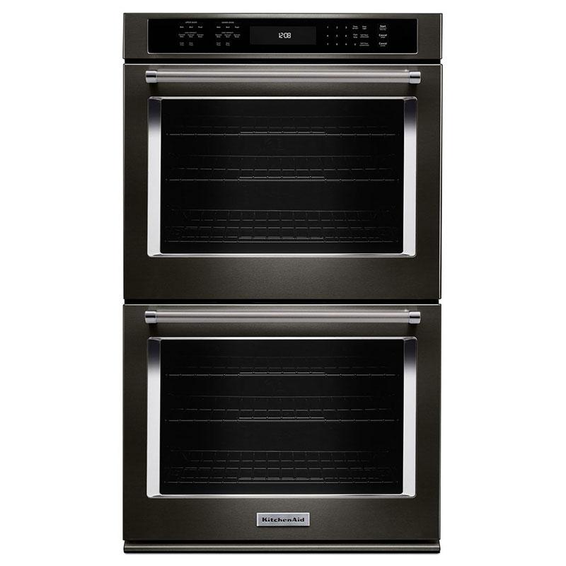 KitchenAid 27-inch, 4.3 cu. ft. Built-in Double Wall Oven with Convection KODE507EBS IMAGE 1