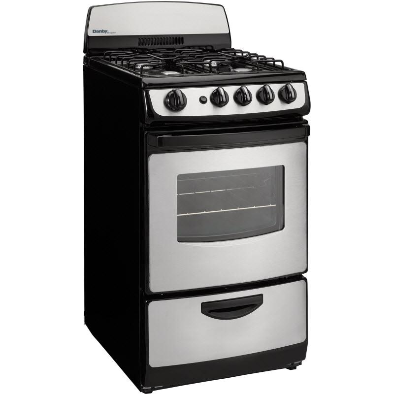 Danby 20-inch Freestanding Gas Range DR201BSSGLP IMAGE 1