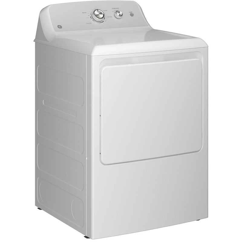 GE 7.2 cu. ft. Electric Dryer with Reversible Door GTD38EASWWS