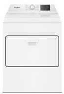 Whirlpool 7.0 cu. ft. Top Load Electric Dryer with Auto Sensing and Wrinkle Shield™ option - Vented Top Load Matching (White)WED4307SW