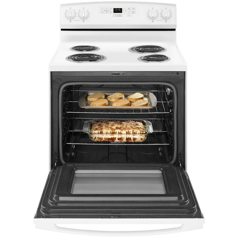 amana white electric stove