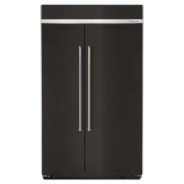 KitchenAid 48-inch, 30 cu. ft. Side-by-Side Refrigerator with ExtendFresh™ Plus KBSN608EBS IMAGE 1