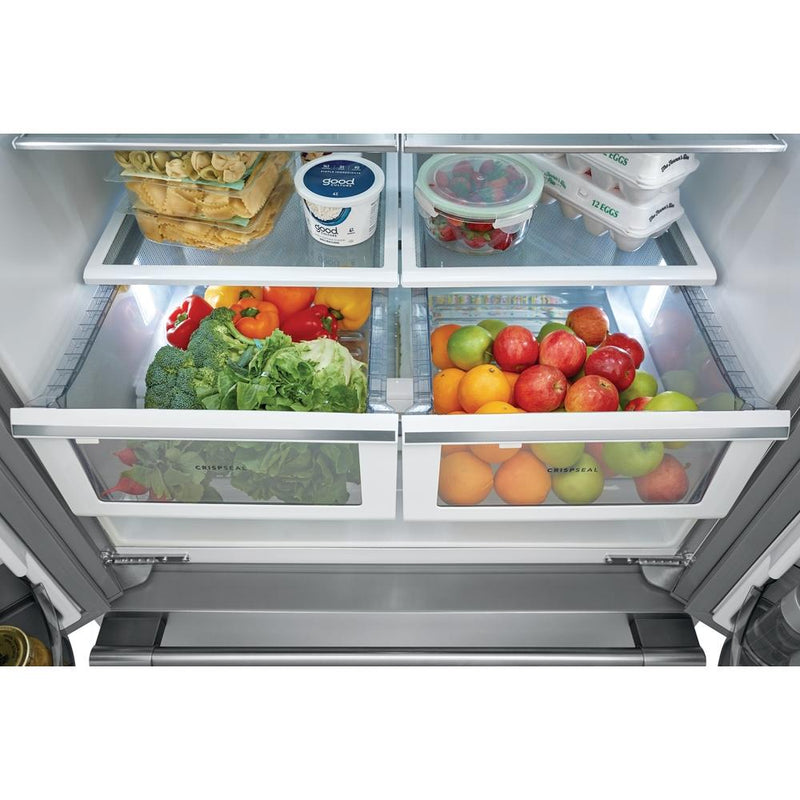 (FPBS2778UF) Frigidaire Professional 36-inch, 27.8 cu.ft. Freestanding French 3-Door Refrigerator with External Water and Ice Dispensing System FPBS2778UF