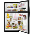 Whirlpool 33-inch, 21.3 cu. ft. Freestanding Top Freezer Refrigerator with Flexi-Slide™ Bin WRT541SZDB (Black)WRT541SZDB