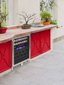 Vinotemp 24-Inch Outdoor Dual-Zone Wine & Beverage (Stainless Steel)VT-OUTDR24GD