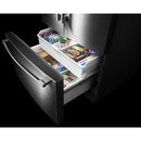 Maytag 36-inch, 27 cu. ft. French 3-Door Refrigerator (Fingerprint Resistant Stainless) MFT2772HEZ (MFT2772HEZ)