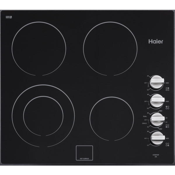 Haier 24-inch Built-In Electric Cooktop HCC2220BEB IMAGE 1