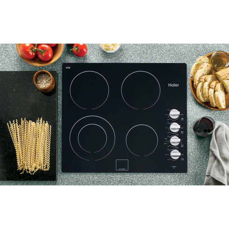 Haier 24-inch Built-In Electric Cooktop HCC2220BEB IMAGE 5