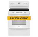 Whirlpool 30-inch Electric Range with No Preheat Mode (White) (WFES3030RW)