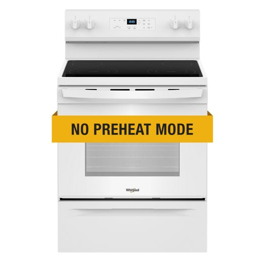 30-inch Electric Range with No Preheat Mode (WFES3030RW)