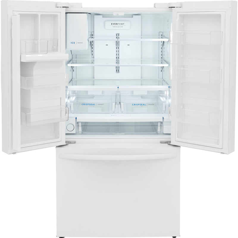 Frigidaire 36-inch, 27.8 cu. ft. French 3-Door Refrigerator with Dispenser FRFS2823AW