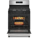 Whirlpool 30-inch Freestanding Gas Range with Frozen Bake™ Technology WFG505M0MS (Stainless Steel)WFG505M0MS