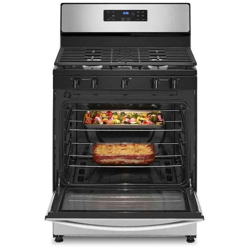 Whirlpool 30-inch Freestanding Gas Range with Frozen Bake™ Technology WFG505M0MS