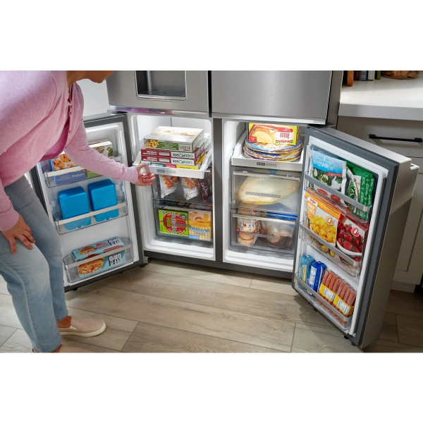 Whirlpool 36-Inch Counter Depth 4 Door Refrigerator with Ice Maker in Door (WRQC7836RZ)