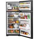 GE 28-inch, 17.5 cu.ft. Top Freezer Refrigerator with Interior Icemaker GIE18GTNRBB