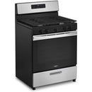 Whirlpool 30-inch Freestanding Gas Range with Frozen Bake™ Technology WFG505M0MS (Stainless Steel)WFG505M0MS