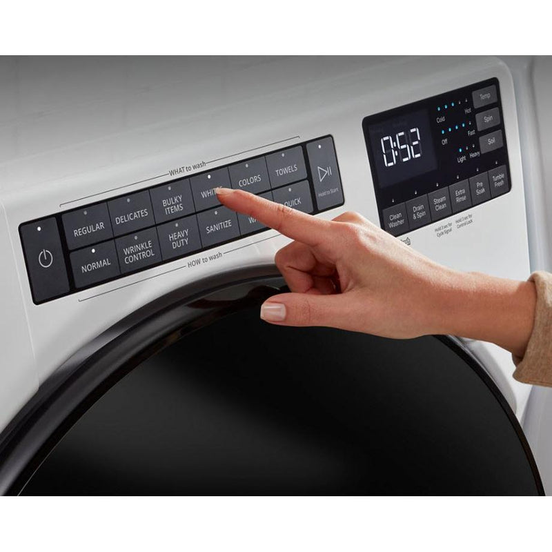 Whirlpool 4.5 cu.ft. Front Loading Washer with Sanitize Cycle WFW5605MW (WFW5605MW)