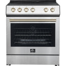 Forno 30-inch, 5 cu.ft Leonardo Espresso Electric Range FFSEL6012-30