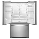 Whirlpool 36-inch, 25.2 cu. ft. French 3-Door Refrigerator with Water Dispenser (Fingerprint Resistant Stainless) (WRF535SWHZ)