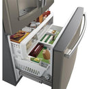 GE Profile 36-inch, 27.7 cu.ft. Freestanding French 3-Door Refrigerator with External Water and Ice Dispensing System PFE28KYNFSPFE28KYNFS