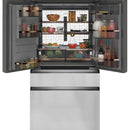 Caf? 36-inch, 22.3 cu.ft. Counter-Depth French 4-Door Refrigerator with Wi-Fi (Platinum Glass) CXE22DM5PS5 (CXE22DM5PS5)