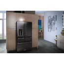 KitchenAid 36-inch, 25.8 cu. ft. French 5-Door Refrigerator with Ice and Water KRMF706EBSKRMF706EBS